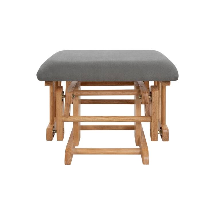 Ultimate Nursery Comfort - Glider and Ottoman Set with Reclining Cushion Chair, Rocker Chair with Padded Back and Armrests