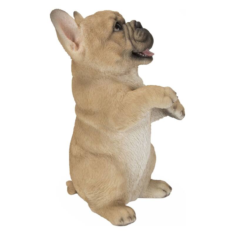 7.75" Standing French Bulldog Outdoor Garden Statue