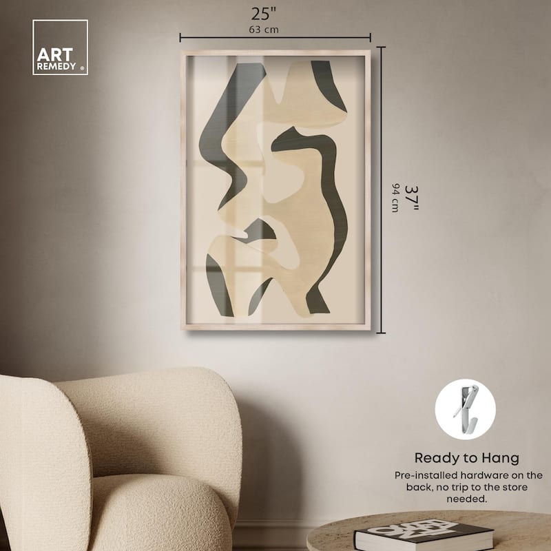 Shapes of Sage I Shadowbox by Art Remedy