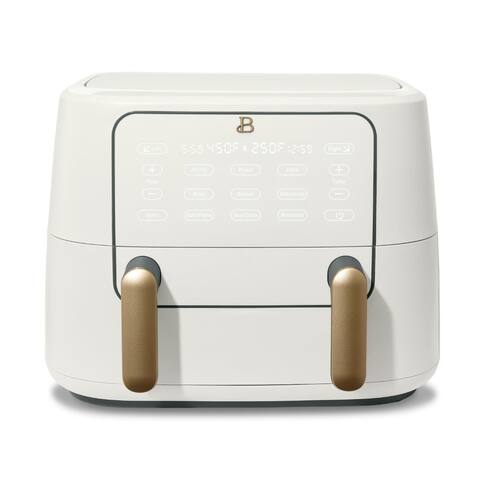 9QT TriZone Air Fryer, White Icing by Drew Barrymore