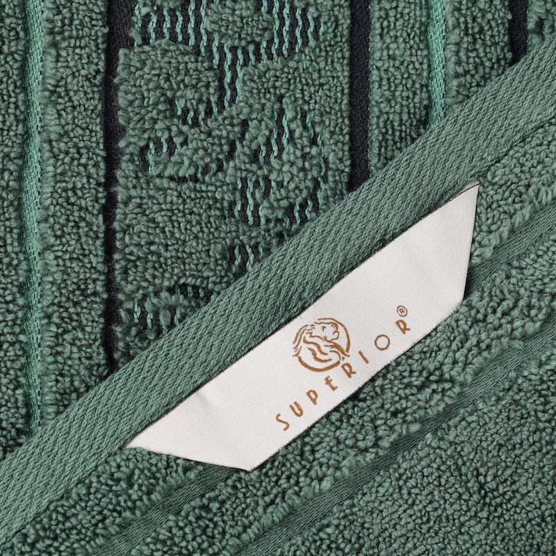 Superior Sadie Zero Twist Cotton Jacquard Hand Towel, Set of 6