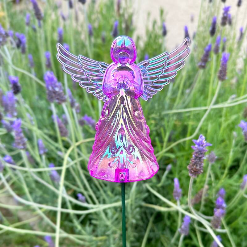 Exhart 2 Piece Angel WindyWing Garden Stakes, 4.5 by 30 Inches