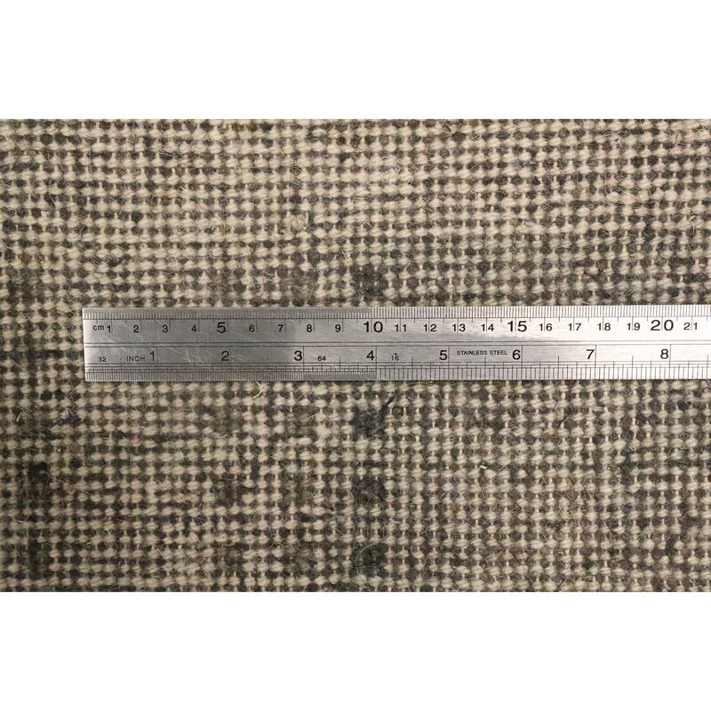 Hand Knotted Oriental 100% Wool Carpet Tribal Geometric Multi-Colored Gabbeh Runner Rug - 4' 8'' X 2' 2''