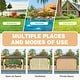preview thumbnail 134 of 142, Outdoor Hardtop Gazebo Pergola w Galvanized Steel Roof and Aluminum Frame, Prime Curtains and nettings include