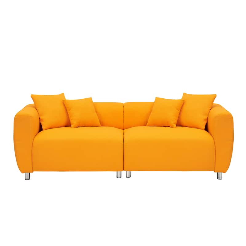 89 Inch Cotton Linen Loveseat Sofa for Living Room