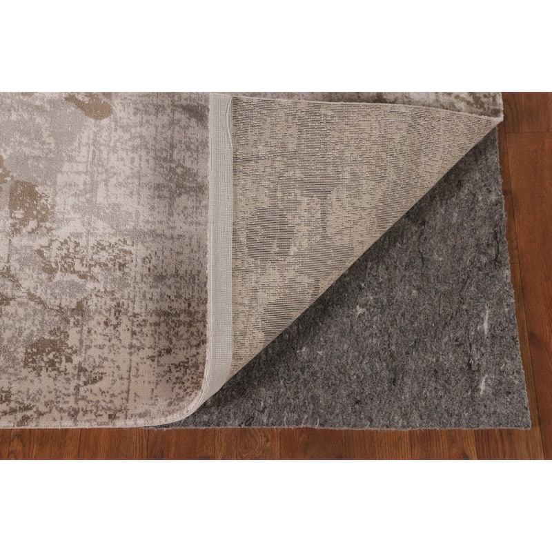 Beige Floral Art & Craft Turkish Area Rug Machine Made Carpet - 5'0" x 7'6"