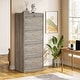preview thumbnail 19 of 33, 4-Drawer Vertical File Cabinet with Lock for A4/Letter/Legal Size Grey