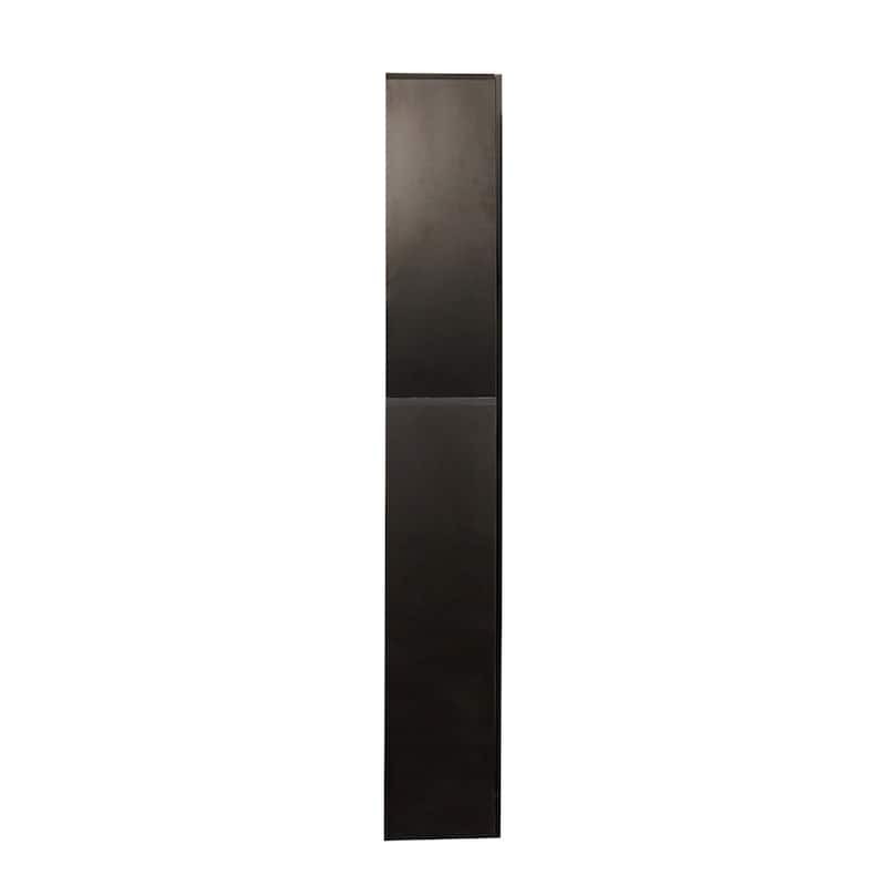 2-door Black Cabinet - 11.50 x 13.78 x 74.80