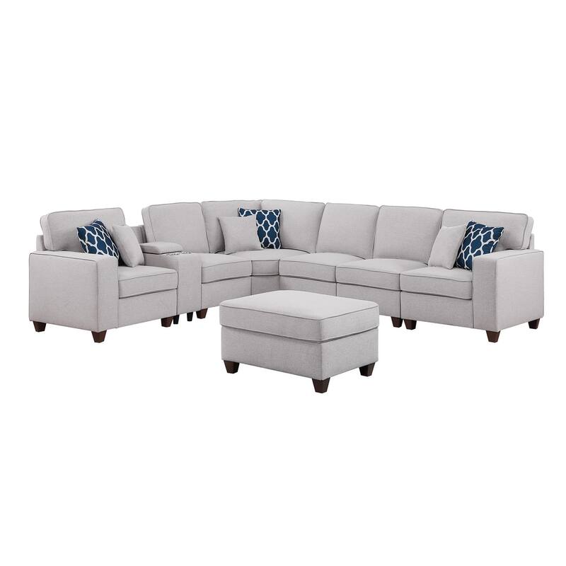 Sectional Sofa with Ottoman