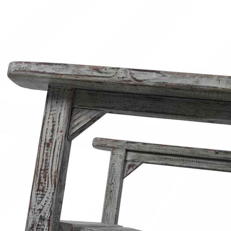 Wooden Oversized Porch Rocker Chair With Wide Seat and Tall Backrest