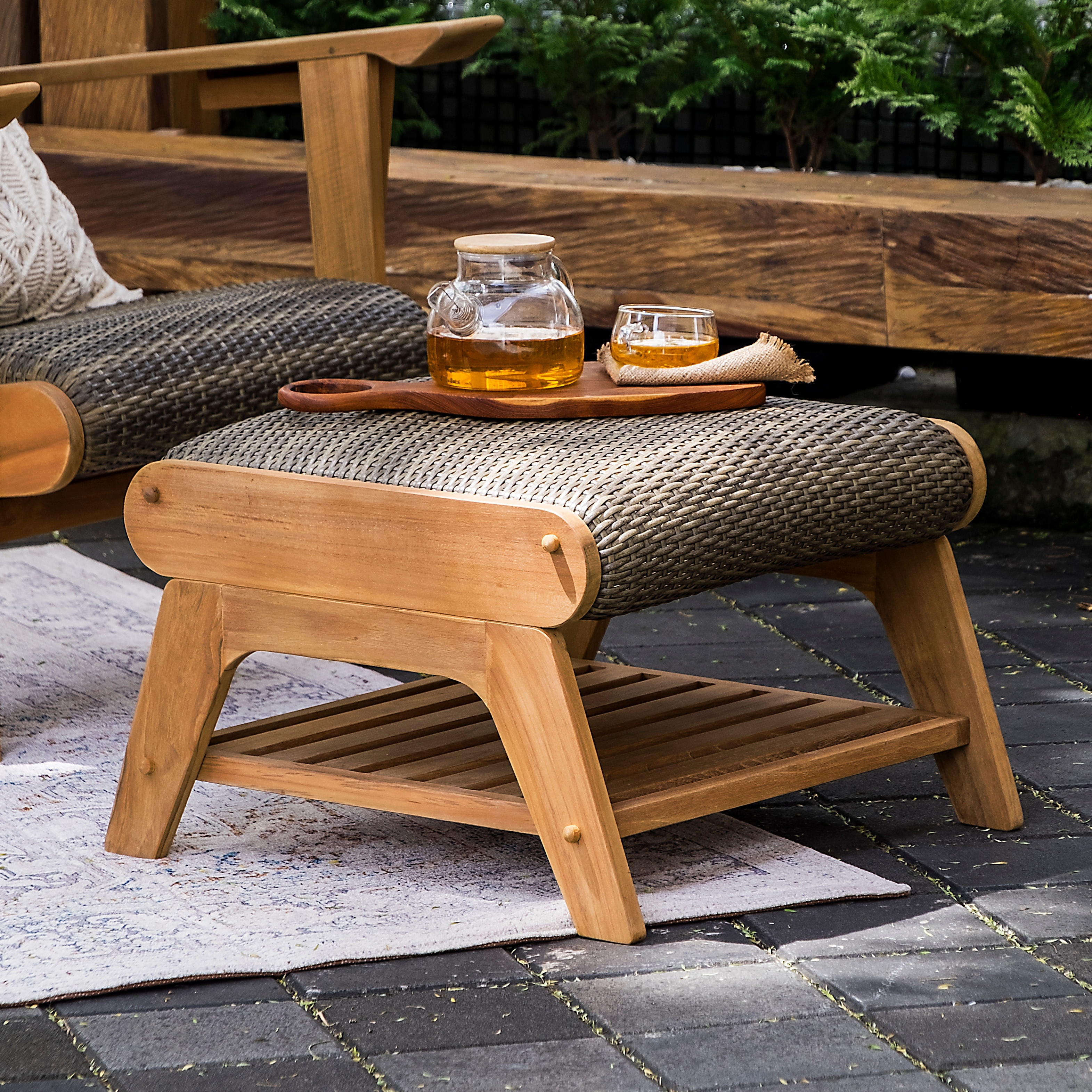 Patio pouf set 2025