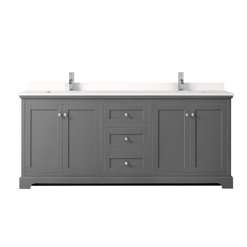 Wyndham Collection WCV232380D-QTZ-UNSMXX Avery 80" Free Standing