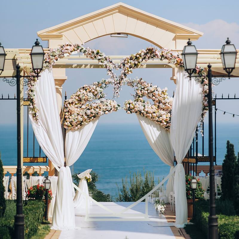 Heart Shaped White Metal Balloon Arch Stand Frame
