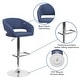 preview thumbnail 56 of 178, Vinyl Adjustable Height Barstool with Rounded Mid-Back
