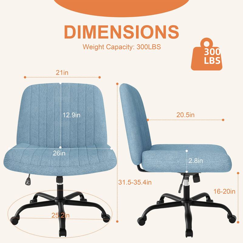 Futzca Swivel Office Ergonomic Chair with Adjustable Height & Tilt