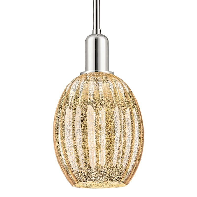 Innovations Lighting 716-1S-G459-6ME Preston 6" Wide Mini Pendant with - Polished Nickel