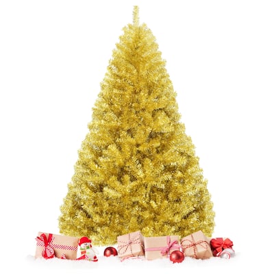 6FT/7.5FT Artificial Christmas Tree with PVC Needles and Metal Stand
