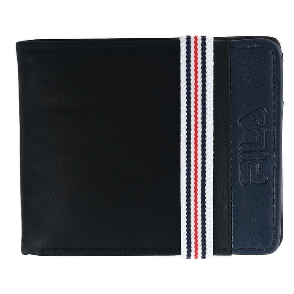 Shop Fila Men&#39;s Bifold Wallet with Striped Elastic Band - one size - Free Shipping On Orders ...