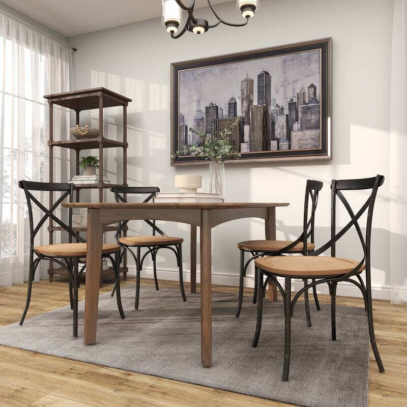 Metal Farmhouse Dining Chair (Set of 2) - 20 x 20 x 35
