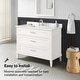 preview thumbnail 6 of 11, Ove Decors Exela 42 in. Single Sink Bathroom Vanity in Picket Fence