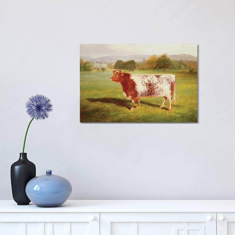 iCanvas "Portrait of a Shorthorn, 19th century" by William Joseph Shayer Canvas Print - 12x18x1.5