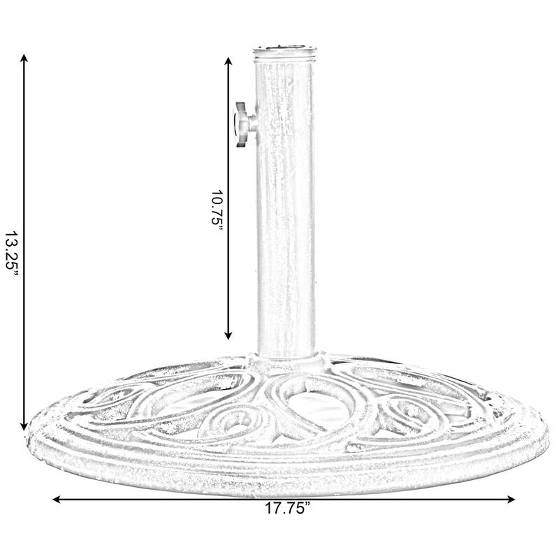 Outdoor Patio Cast Iron Umbrella Base Holder Stand