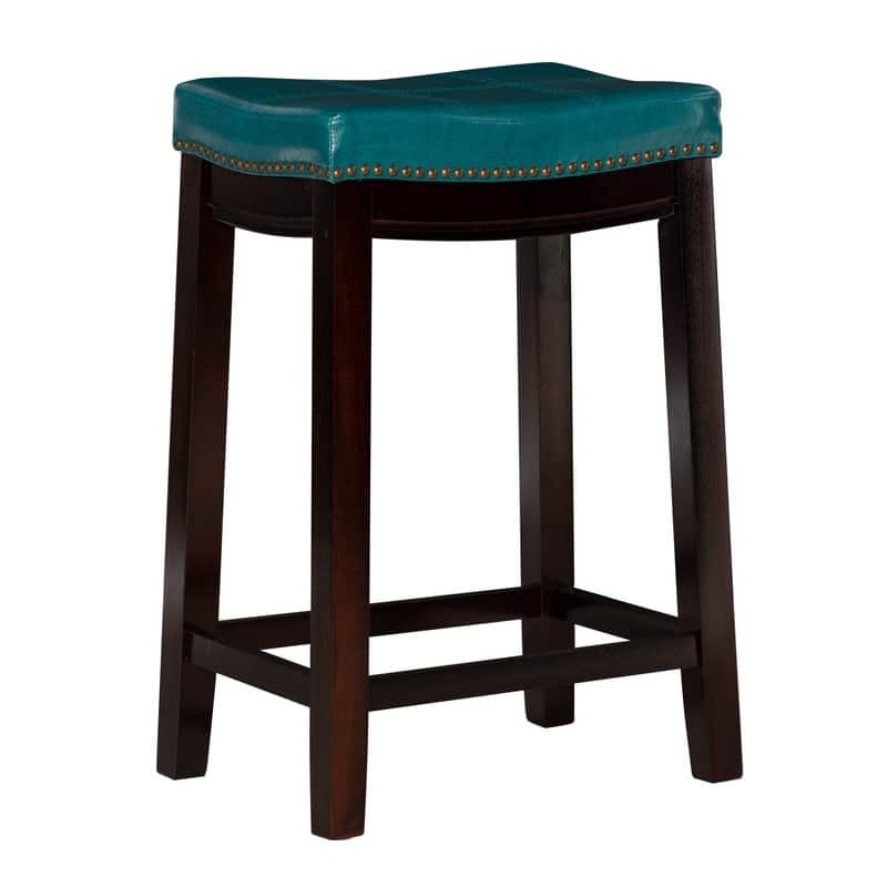 Linon Willamette Backless Upholstered Counter Stool