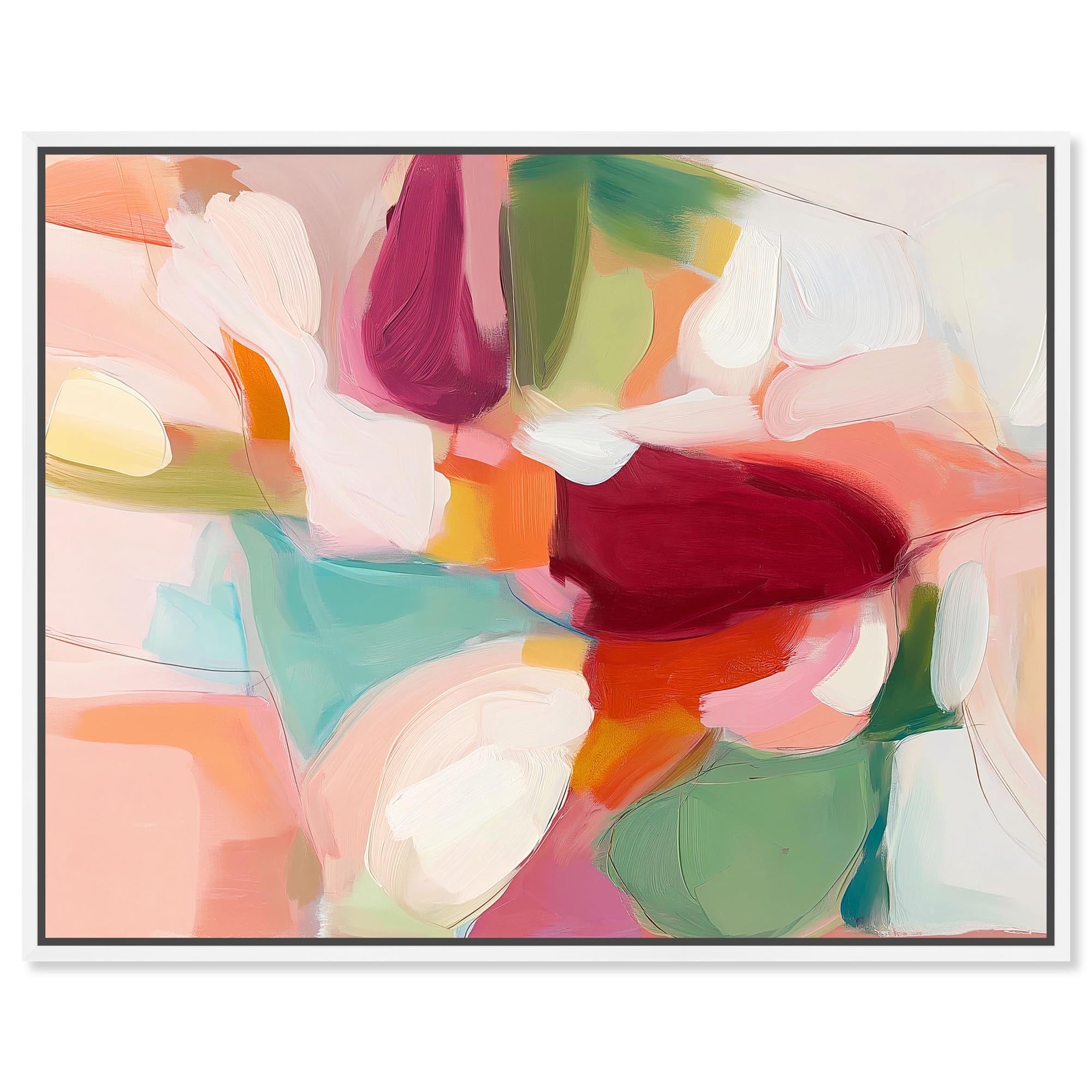 Happy Mess III Wall Art Framed Canvas Print by Art Remedy