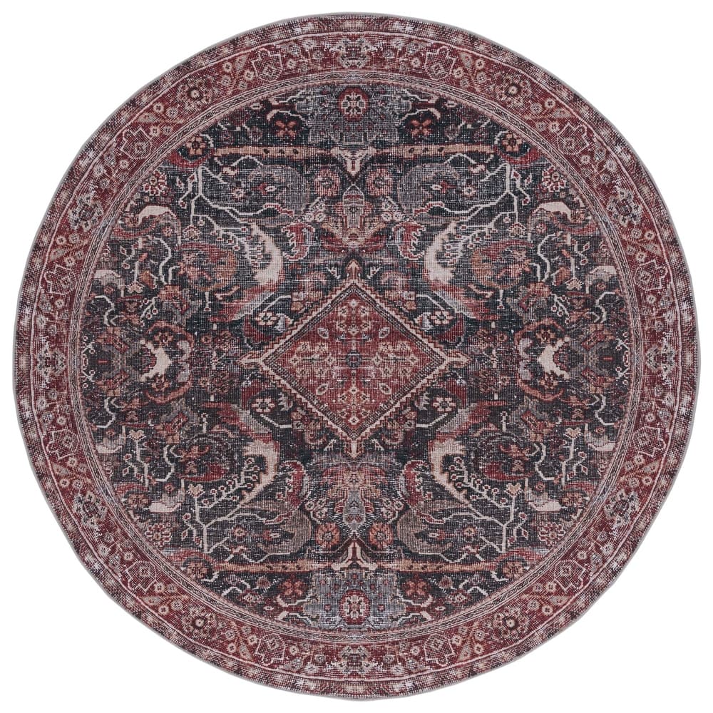 SAFAVIEH Tucson Machine Washable Slip Resistant Antja Oriental Rug