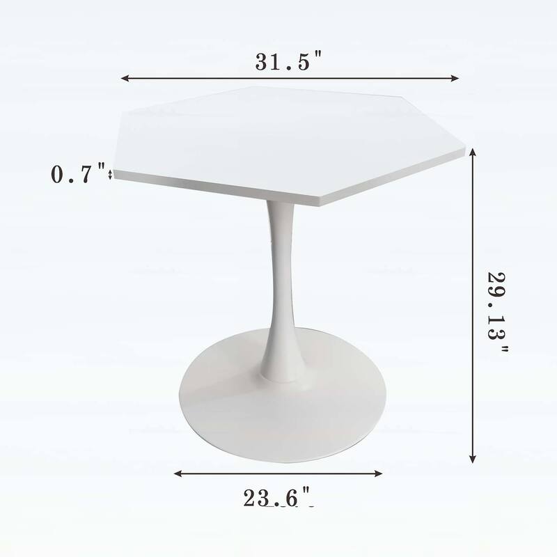 Modern Hexagonal Table,Ideal for Living Room,Kitchen,and Dining Area