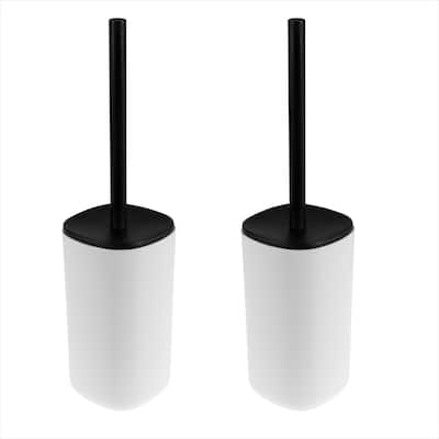 Bath Bliss 2 Pack 2 Tone Toilet Brush & Holder