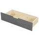 preview thumbnail 9 of 13, Twin Platform Daybed with 2 Drawers, Wood Daybed Grey
