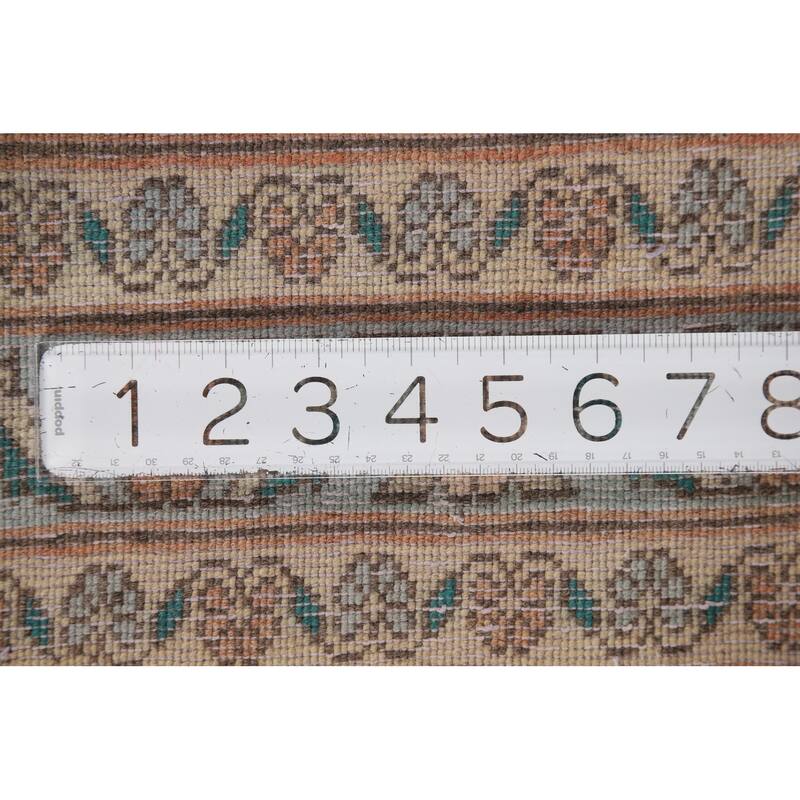 Geometric Bidjar Vintage Persian Runner Rug Handmade Wool Carpet - 2'9" x 10'1"