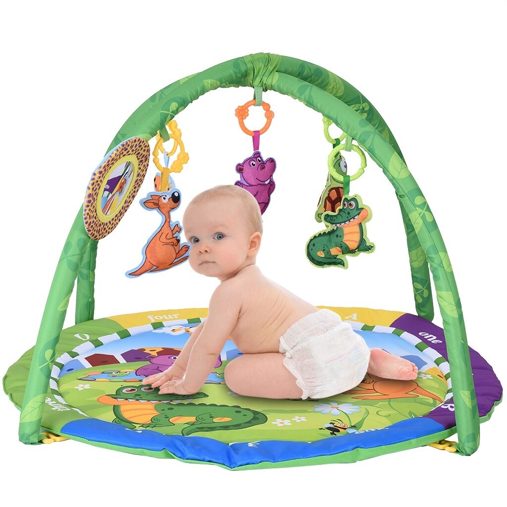 Baby Activity Play Mat Infant Indoor Playmat with Toys Floor Mat for 3 6 9 12 18 Months Newborn Toddlers