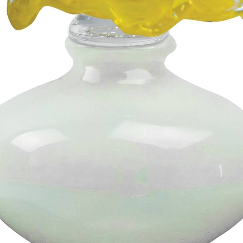 Red Rose Hand Blown Perfume Bottle