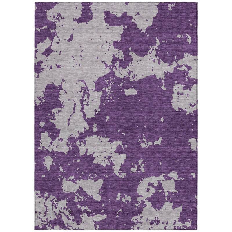 HomeRoots Abstract Transitional Rectangle Outdoor Rug