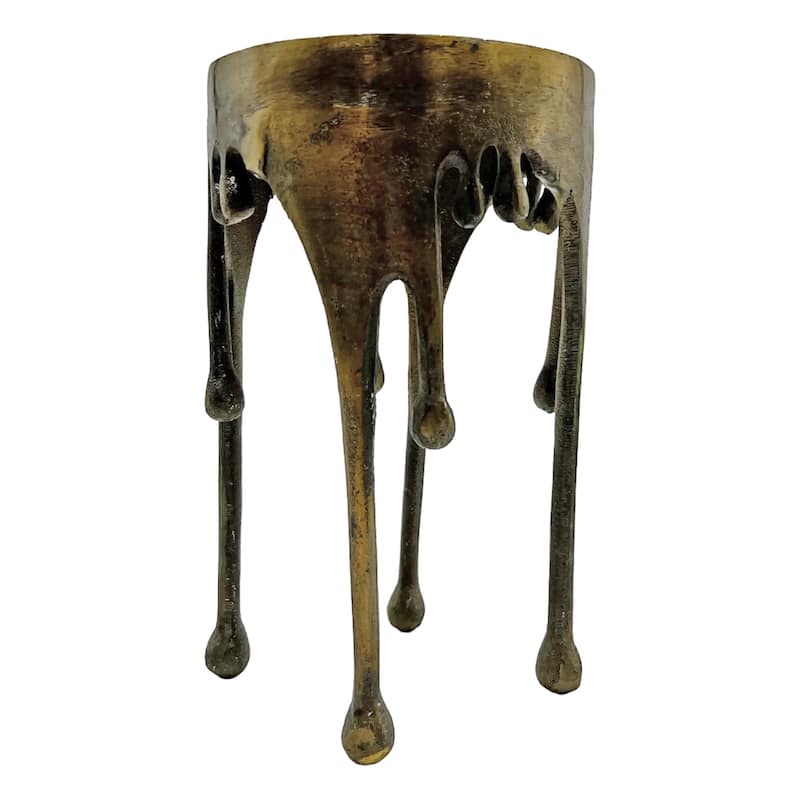Decorative Handmade Aluminum Modern Candle holder in Brass