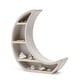 preview thumbnail 1 of 7, Wood Crescent Moon Shelf, Rustic White Home Decorations (10 x 10.2 x 2 In)