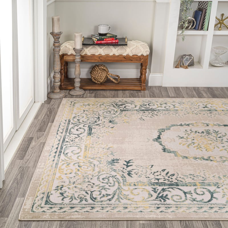 JONATHAN Y Amir Cottage Medallion Area Rug
