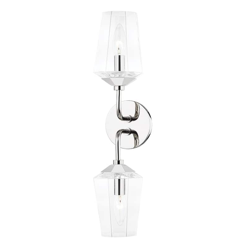 Mitzi by Hudson Valley Kayla Bath Bracket - 2 Lights - Polished Nickel