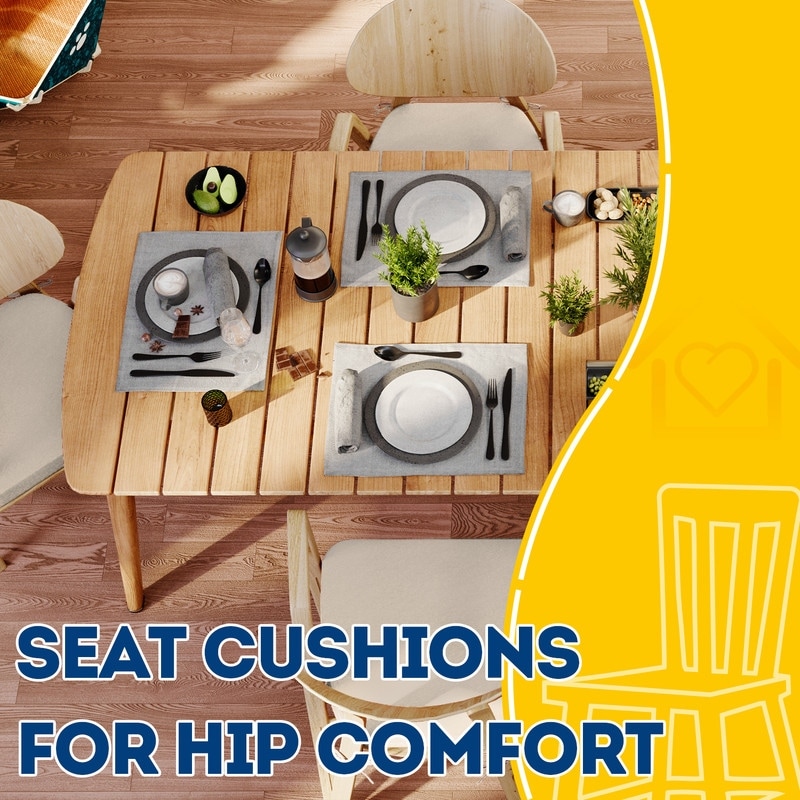 D shaped outdoor seat cushions top