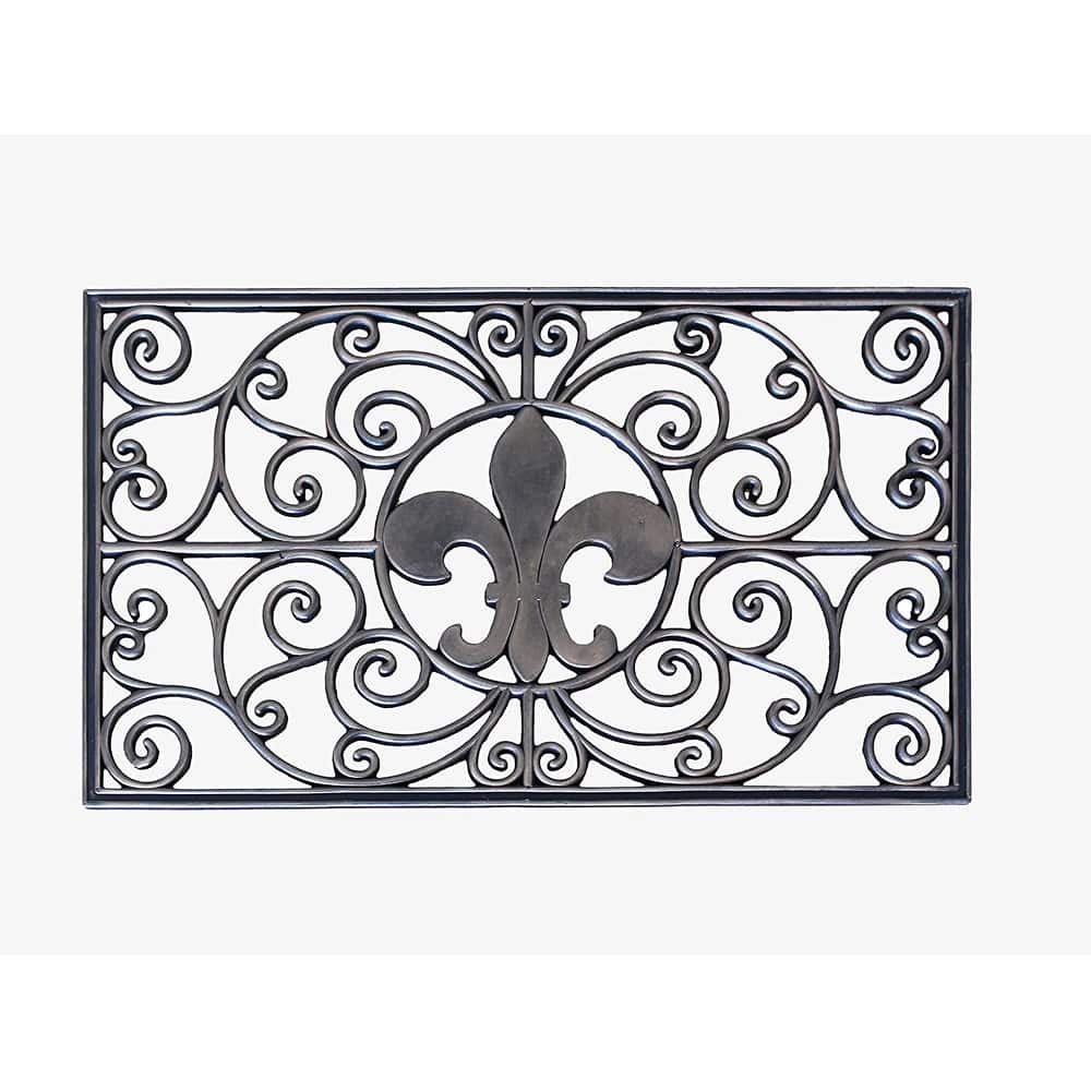 A1HC First Impression, Natural Rubber Doormat, Non-Slip, Durable, Heavy Duty Rubber Mat, 18"X30"