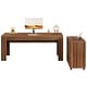 preview thumbnail 23 of 22, 63" L Shaped Executive Office Desk with Mobile Lateral File Cabinet