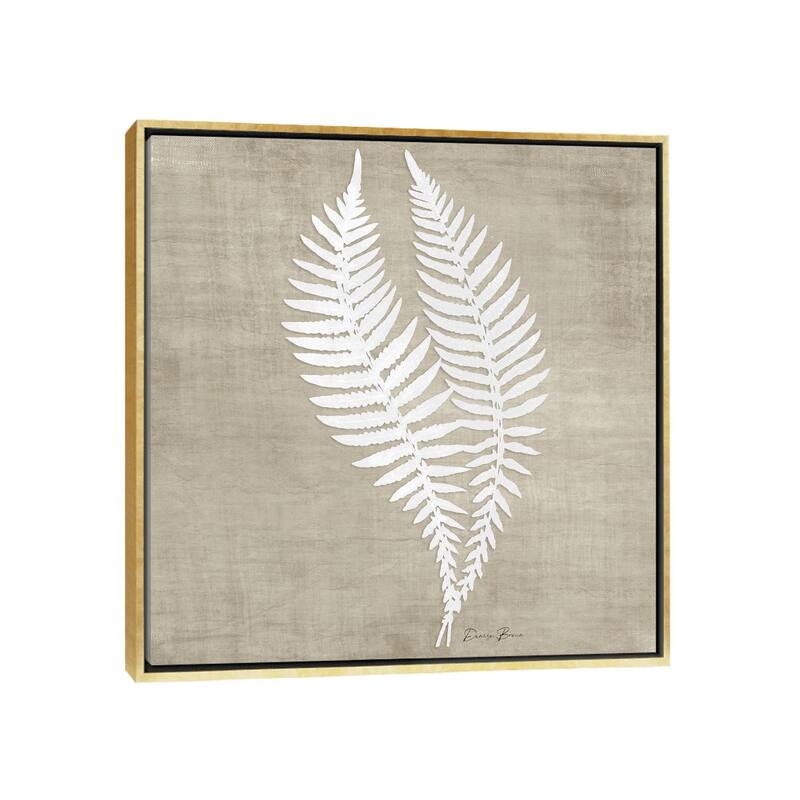 iCanvas "Natures Fern II" by Denise Brown Framed - Gold - 12x12
