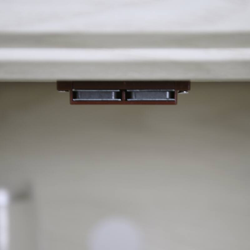 Sideboard Cabinet with 3 Mirrored Acrylic Doors, Multifunctional Wood Storage Cabinet, Accent Cabinet with Adjustable Shelves