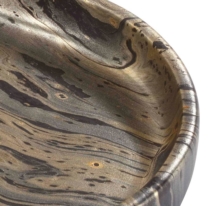 Nicole Miller Harper Black and Gold Tray