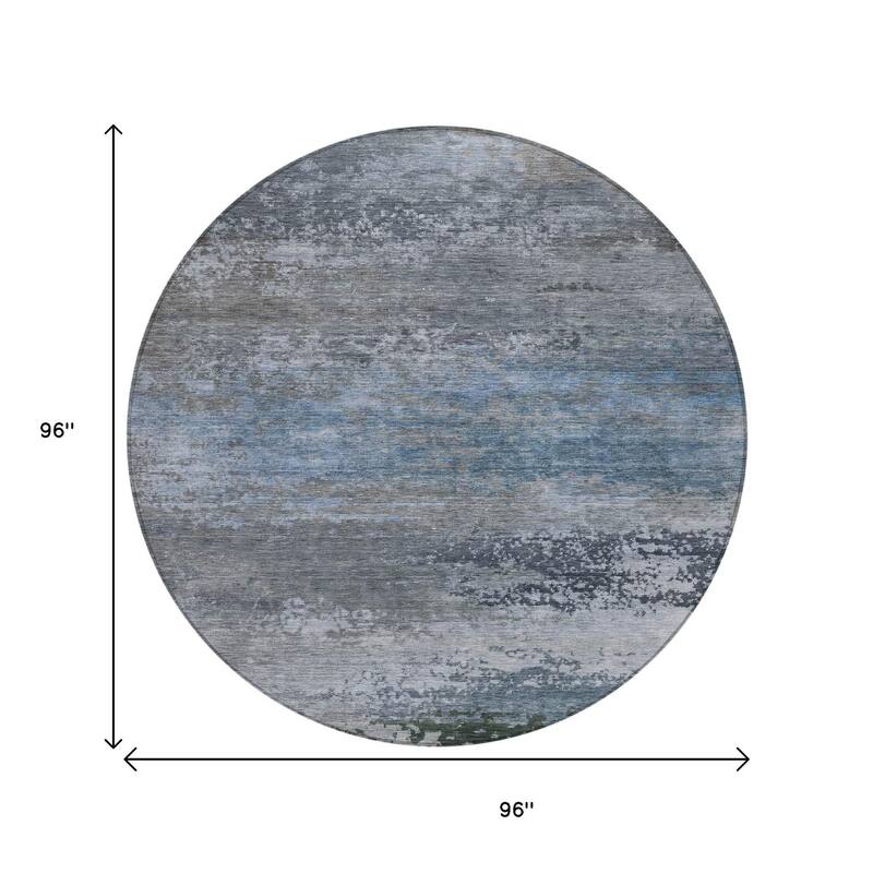 HomeRoots Abstract Transitional Rectangle Outdoor Rug