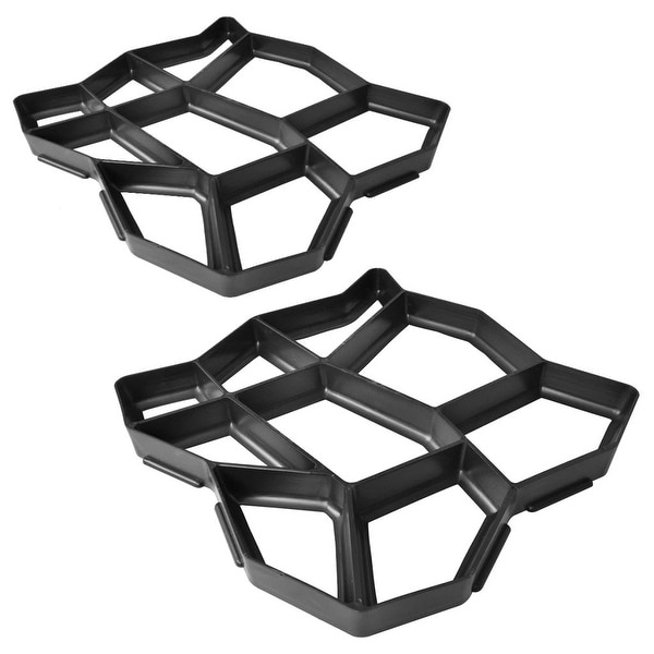 vidaXL Pavement Mold for the Garden 16.5"x16.5"x1.6" Set of 2