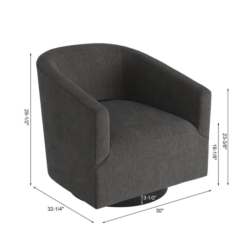 Copper Grove Pregrada Wood-base Swivel Chair