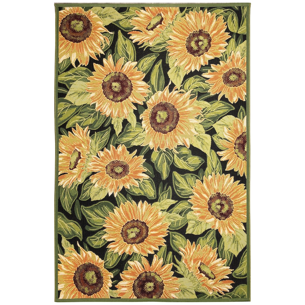 Liora Manne Marina Sunflowers Indoor/Outdoor Rug